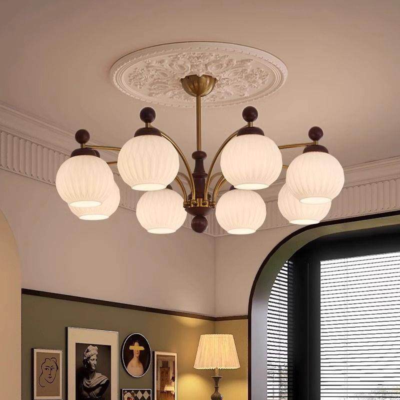 法式中古风客厅吊灯宋代美学2025新款复古风卧室吊灯大厅主灯霖缇,3C数码配件,USB灯,淘宝优惠券,粉丝福利购,淘宝优惠卷