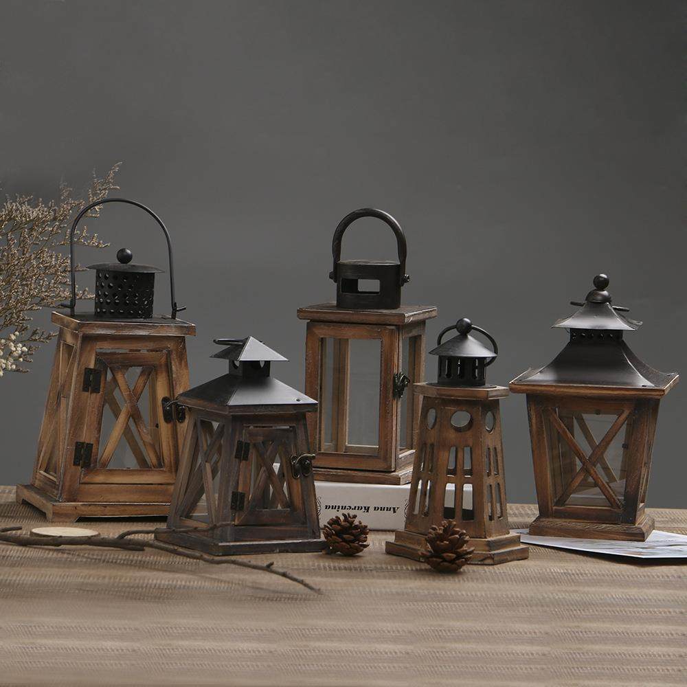 美式木头烛台欧式风灯蜡烛台家居装饰品圣诞节复古摆件,家装灯饰光源,其它灯具灯饰,淘宝优惠券,粉丝福利购,淘宝优惠卷