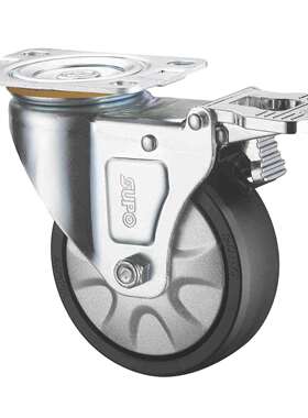 SUPO向荣 5寸 带双刹车 中型 PA 尼龙 万向 脚轮Z03S-01D-125-662