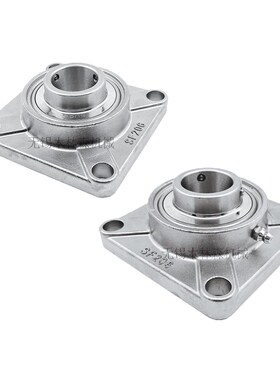 不锈钢304材质外球面带方形轴承座SUCF204 205 206 207 208209210