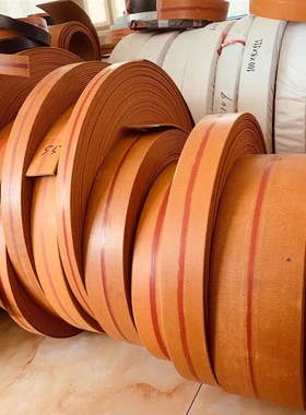 结实耐磨提升机黄色帆布橡胶传动带平胶带抛丸机畚斗输送带平皮带