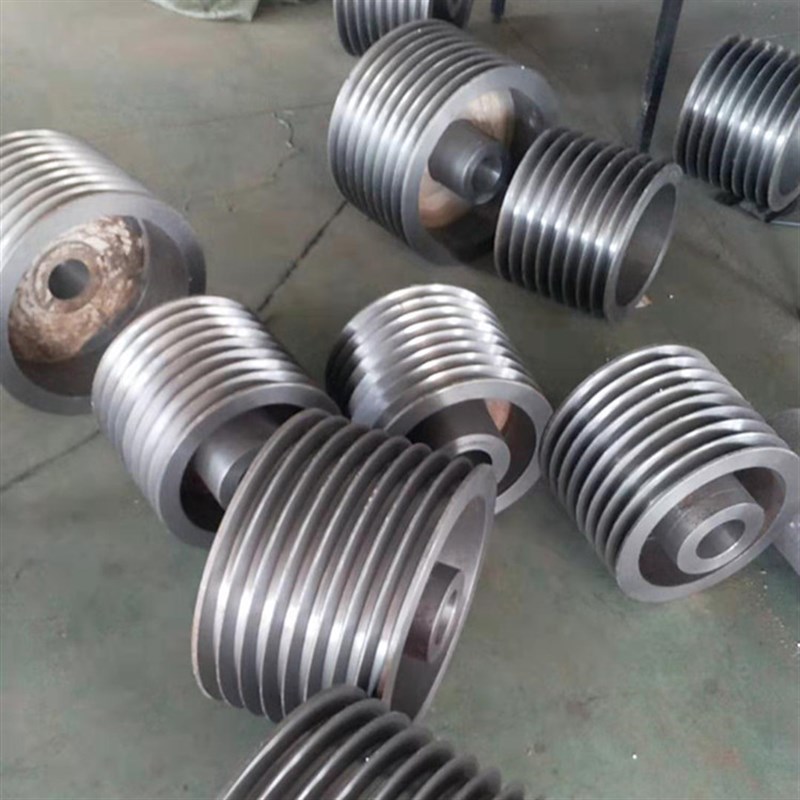 B型三槽四槽五槽皮带盘 三角皮带轮铸铁B100mm-1000mm(空)电机轮