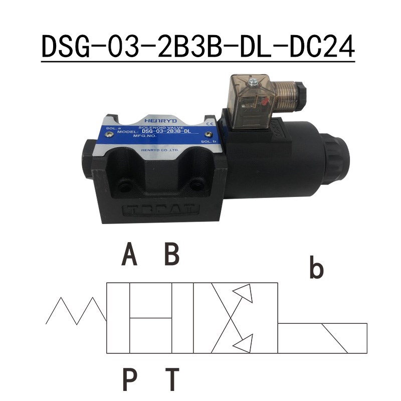 油研液压阀DSG-02-2B2/24Vy电磁油阀03-2B3/220电磁阀液压站电磁