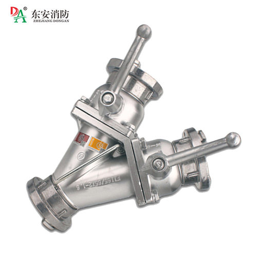 消防车用二分三分水器水带接头内扣式铝合金认证器材消火栓