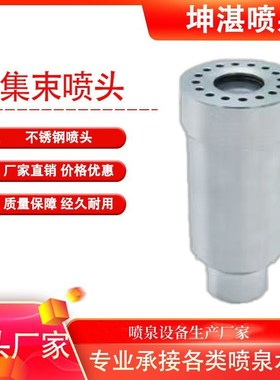 厂家直供音乐喷泉设备集束喷头不锈钢喷头水泵全套设备生产制造