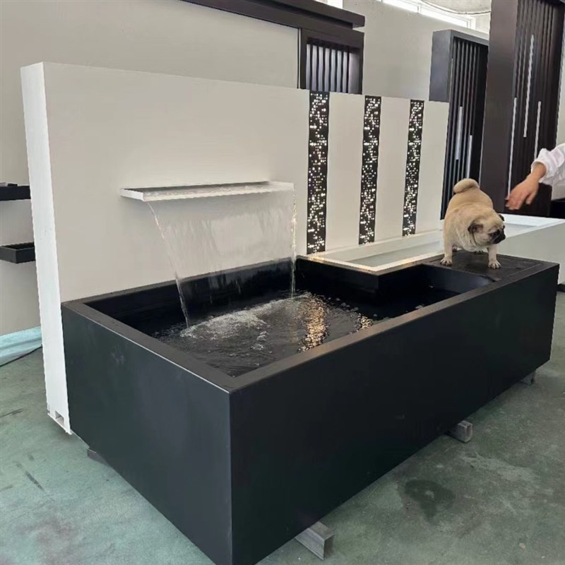 不锈钢水景雕塑喷泉景观流水摆件循环鱼池水幕墙流水屏风涌泉工艺