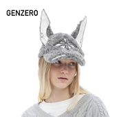 GENZERO「dobber」岳明辉同款 毛绒帽子 羊羔绒杜宾狗棒球帽冬季