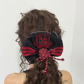 GENZERO「em」发圈绣花美式 复古徽章大肠发圈头饰马尾发绳