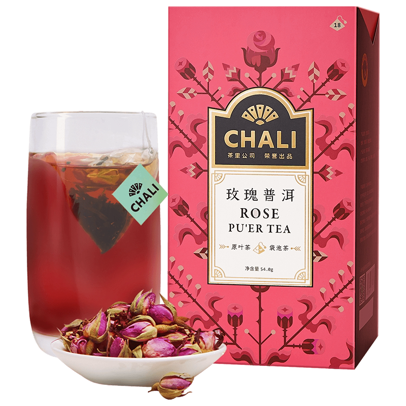 玫瑰普洱组合茶包CHALI茶里