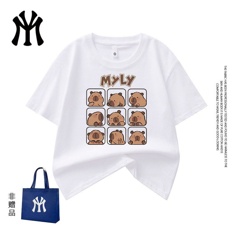 MYLY官方正品夏季情侣纯棉短袖潮流儿童爆款新款T恤男女款 L1