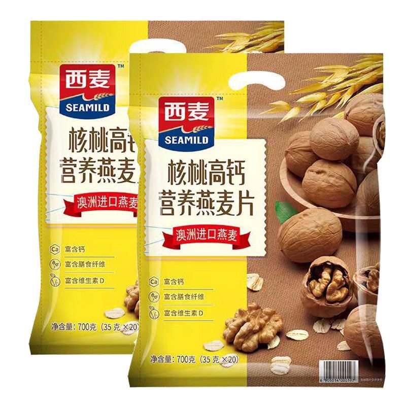 西麦核桃高钙高钙牛奶燕麦片