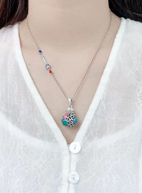 【福瓜】银镂空可打开香囊吊坠