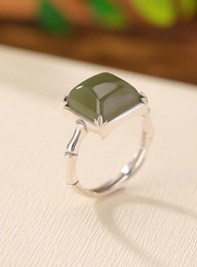 【清心】925银新中式竹节戒指