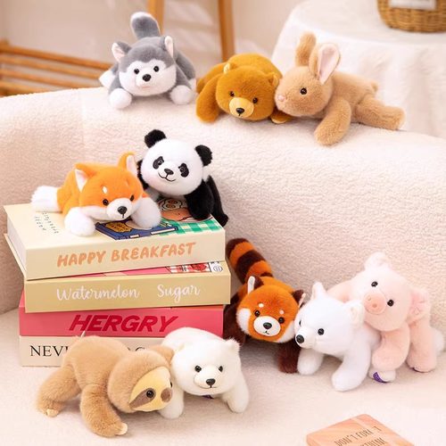 可爱小熊猫玩偶哈士奇公仔