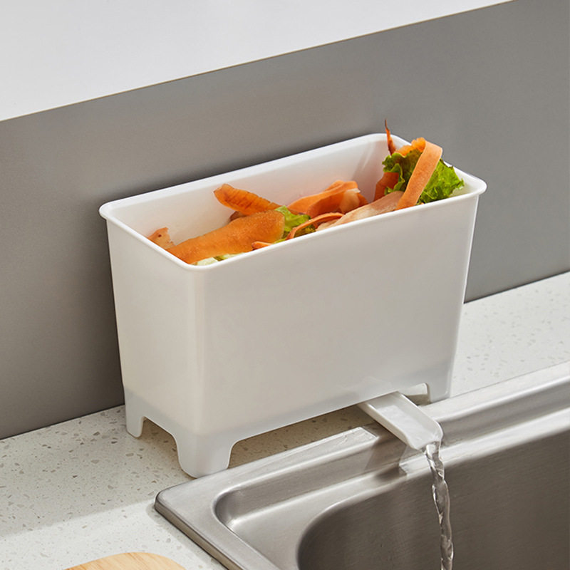 台面垃圾桶家用厨房用厨余收纳盒水池沥水筐干湿分离过滤