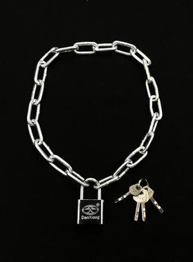 铁链子加长款锁链连锁狗笼链条锁大门锁加粗商铺多用途挂锁电单车