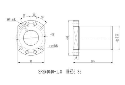 滚珠4040丝杆2505螺母3210丝杠4005丝母2020轴承2525静音型3232