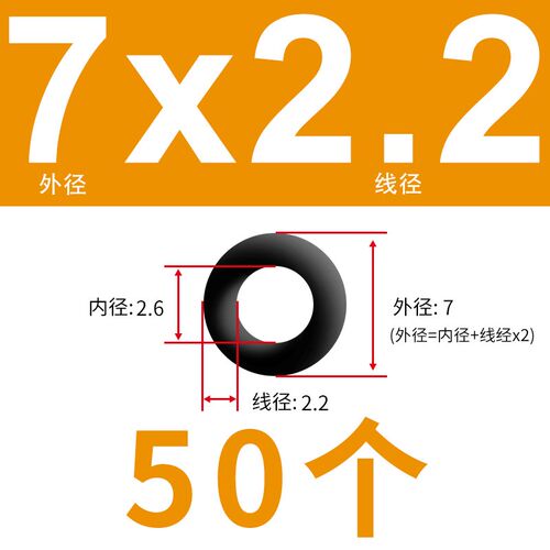 丁腈阀门O型密封圈线 线径2.2/2.4/2.8/3.1mm耐油耐磨防水圈黑色N