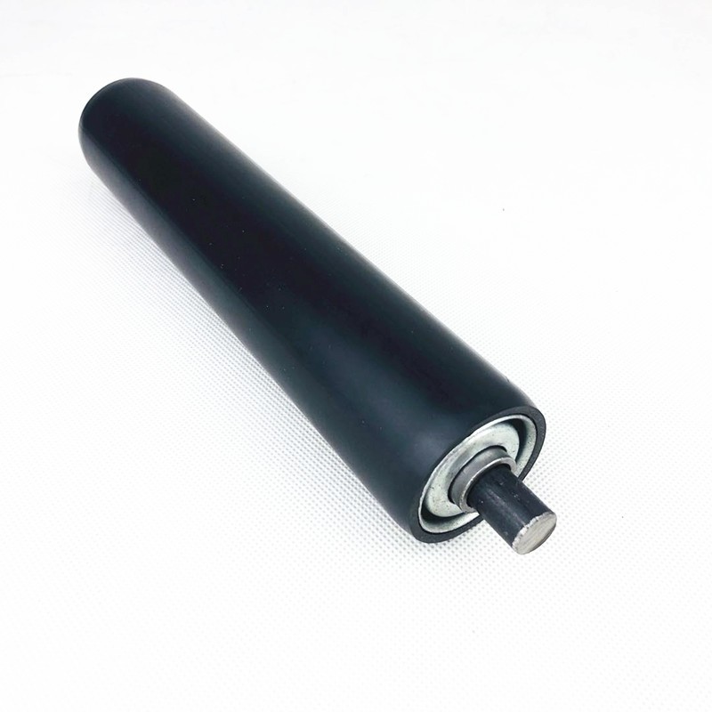 无动力滚筒 流水线套胶PVC托辊胶辊输送机配件包胶传送带橡胶滚筒