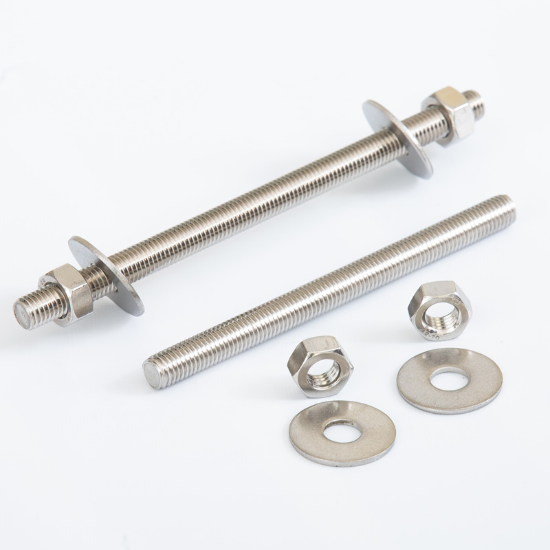 304不锈d钢穿墙螺丝加长螺杆外六角对穿丝杆螺栓螺母套装M8M10M12