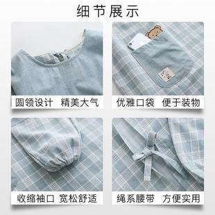 围裙家用厨房反穿罩衣女大人长袖防水防油护衣带袖子2025新款做饭