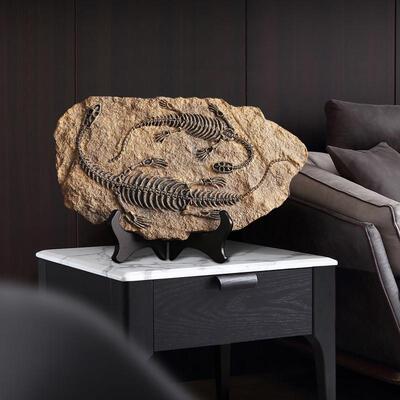 恐龙复古摆件工艺品创意壁挂软装饰品办公室桌面小摆设品甲骨文