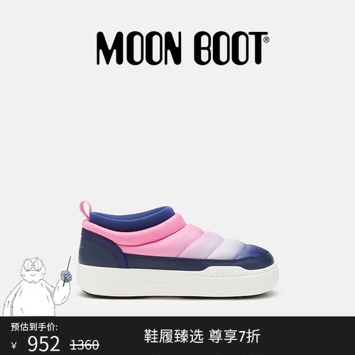Moon Boot经典款男女同款不分左右蓝色 PARK SOFT MOONRISE休闲鞋