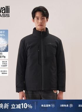 Cavalli Class卡沃利轻便立领羽绒服男冬季新款商务休闲保暖外套