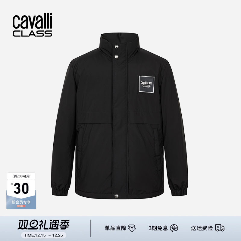 Cavalli Class卡沃利高端男装保暖羽绒服25秋冬轻奢加厚鹅绒外套