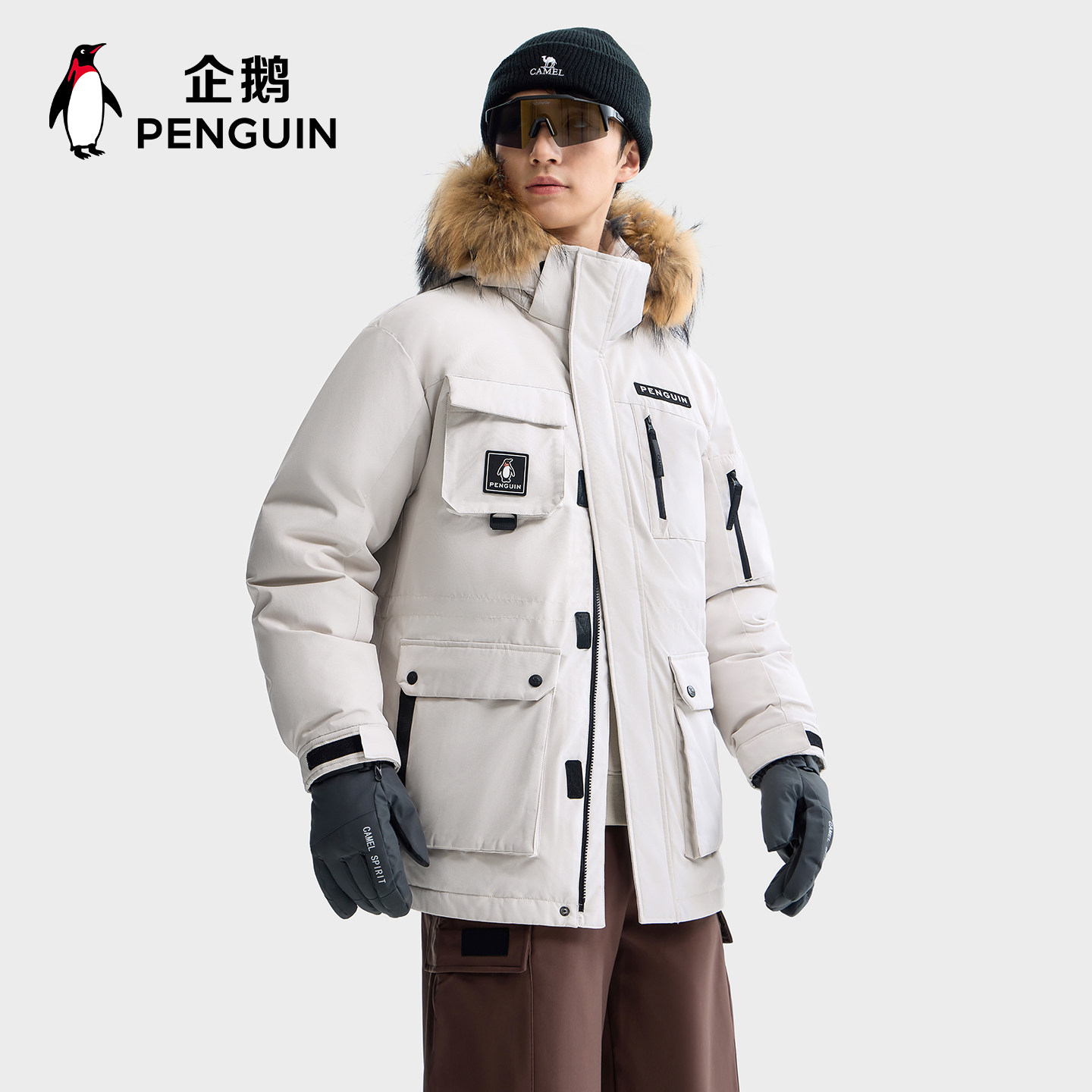 【双11预售】企鹅热能羽绒服女26冬户外加厚保暖派克服男防风外套 太子龙鹅实拍商品图