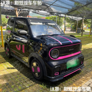 适用吉利熊猫卡丁MINI骑士车贴纸官方赛道版 饰贴画 01拉花车身改装