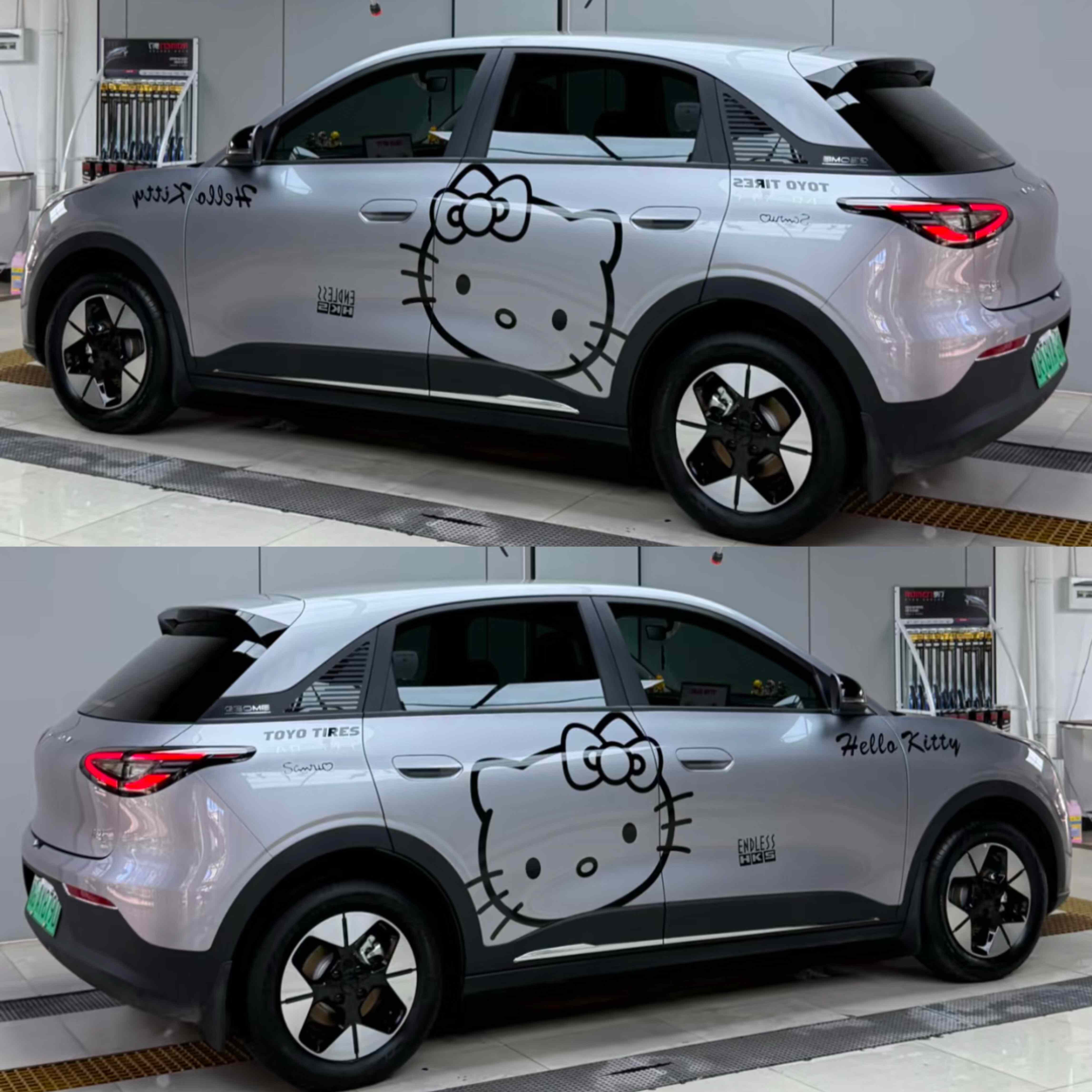适用吉利星愿车贴小红书同款Hello kitty凯蒂猫卡通可爱装饰贴画,汽车用品/电子/清洗/改装,汽车装饰贴/反光贴,淘宝优惠券,粉丝福利购,淘宝优惠卷