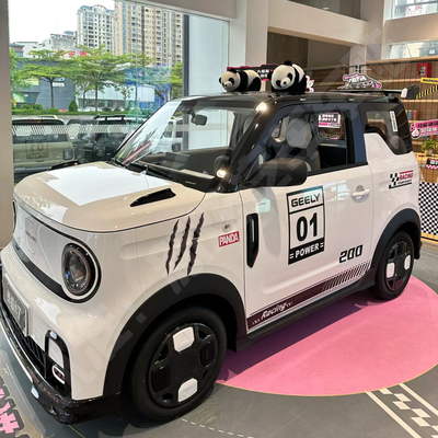 适用吉利熊猫卡丁车贴4S店专用官方赛道拉花mini车身贴纸改装饰贴
