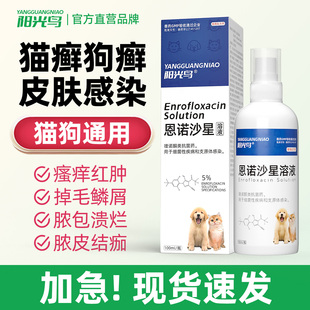 阳光鸟宠物猫咪狗狗皮肤病喷剂猫藓狗癣细菌瘙痒掉毛红肿感染用药
