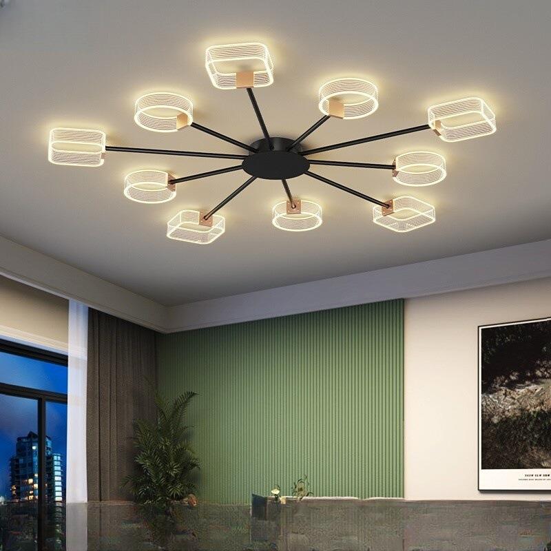 北欧轻奢客厅吸顶灯现代简约灯具温馨浪漫欧式灯饰房间灯卧室吊灯