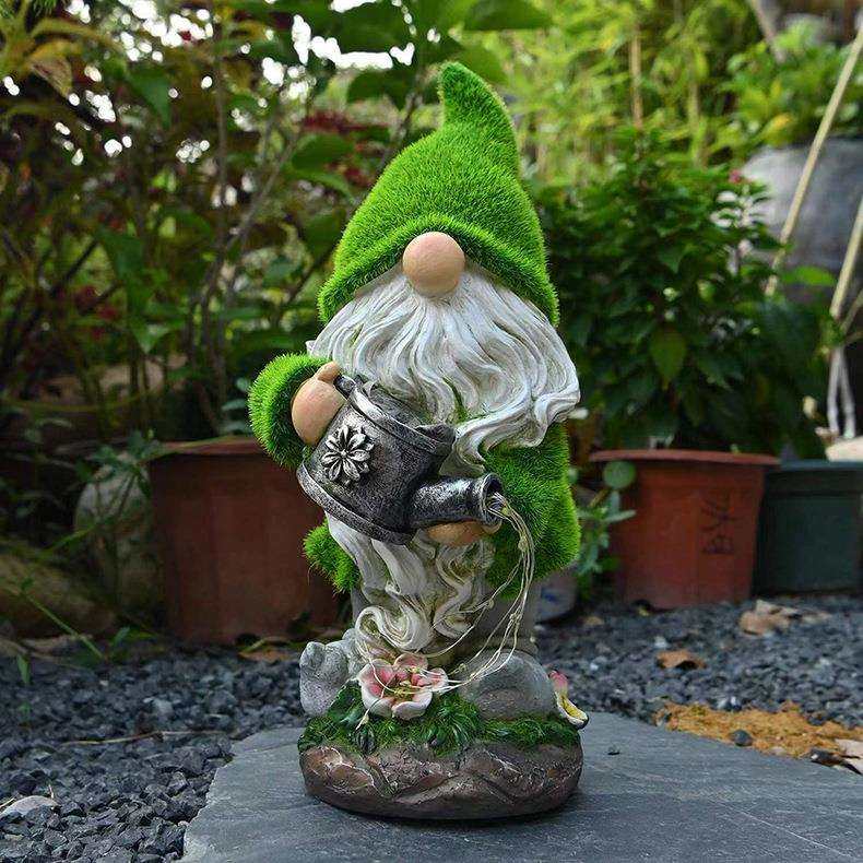 户外太阳能雕像灯植绒小矮人花园雕像树脂工艺品庭院草坪灯装饰,金属材料及制品,金属加工件/五金加工件,淘宝优惠券,粉丝福利购,淘宝优惠卷