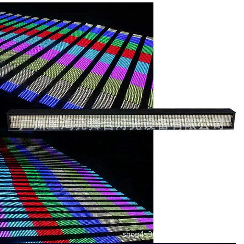 高亮度LED长条频闪灯16段点控染色1296颗全彩洗墙矩阵舞台背景灯