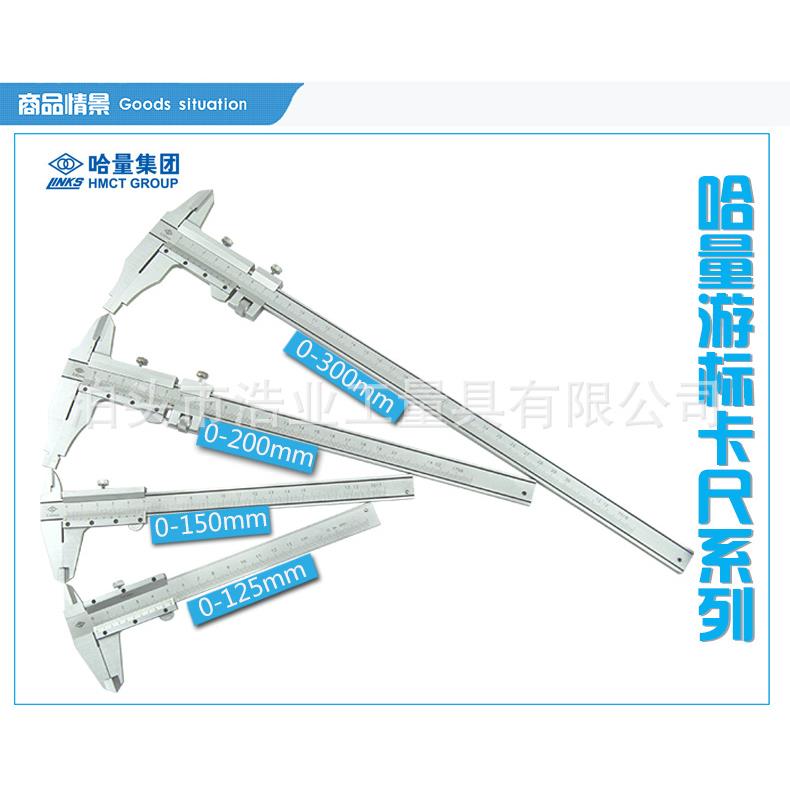 哈量游标卡尺0-70 125 150 200 300 500 600 1000 1500 2000 0.02