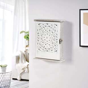 跨境新品keybox木制钥匙收纳盒壁挂防尘挂钩玩具摆件镂空简约流行