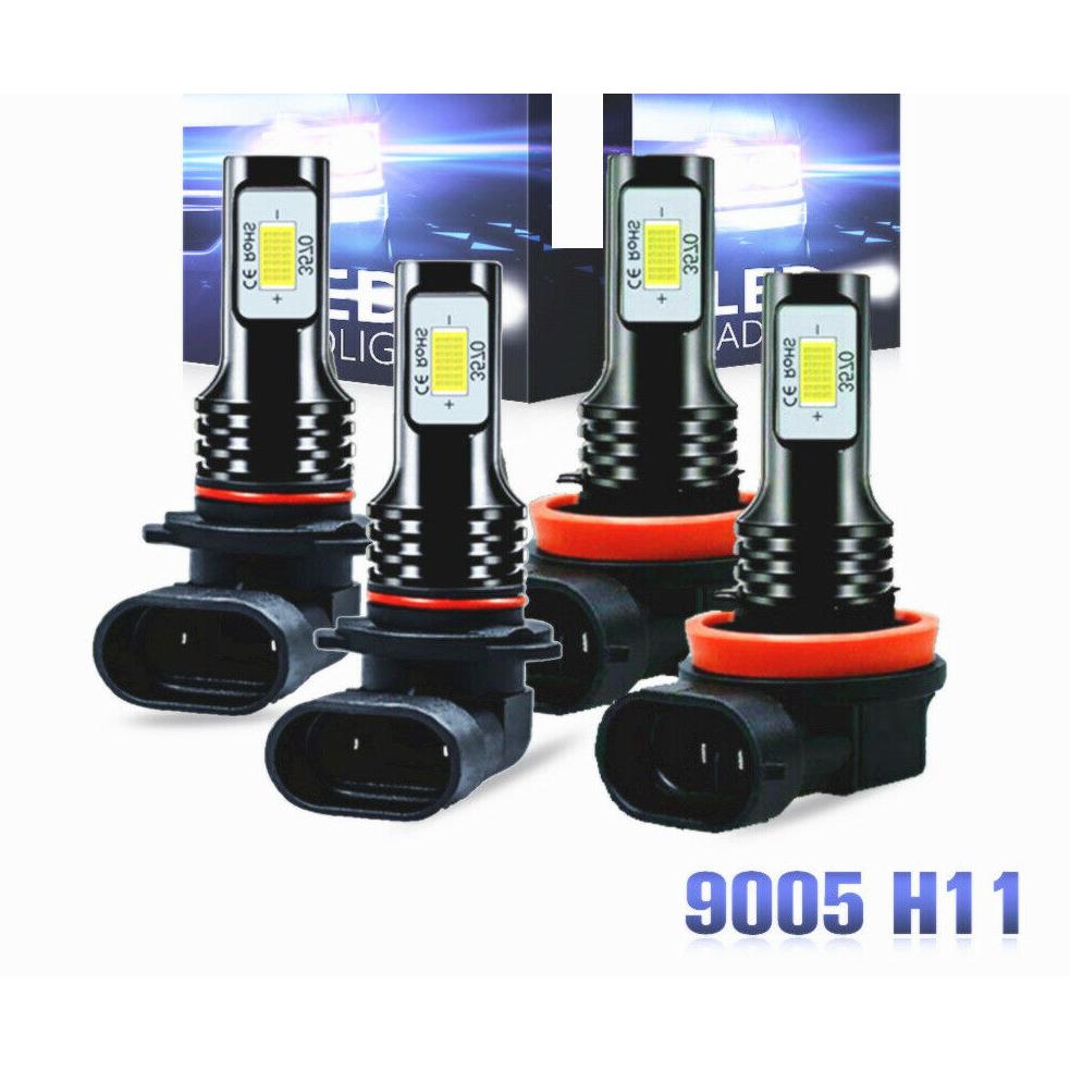 跨境套装组合雾灯H11 9005 3570 80W高亮解码雾灯汽车LED前雾灯