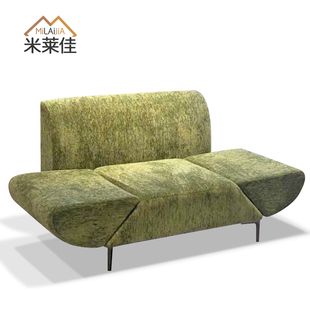法式飞翼沙发米兰肌理款可旋转扶手客厅卧室躺椅阳台单懒人休息椅