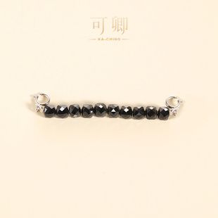 尖晶石延长链925银刻面彩宝 可卿珠宝 进博优品会