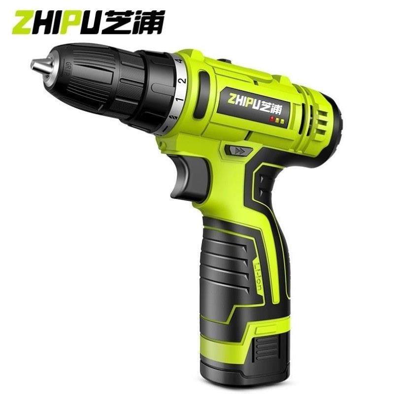 德国芝浦充电手钻手持式手电钻家用多功能电动螺丝刀老款起子电转