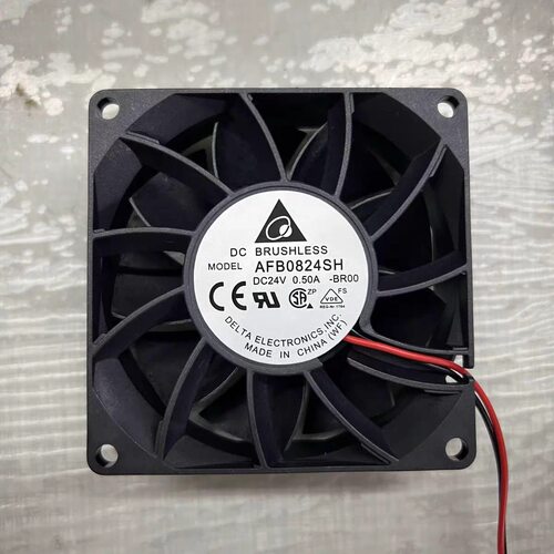 台达AFB0824SH 24V 0.50A 8025双滚珠增压高转速大风量散热风扇