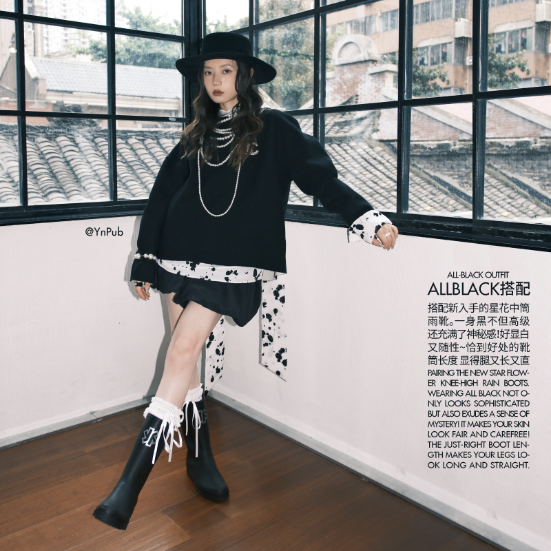 中筒女靴starbloom星花