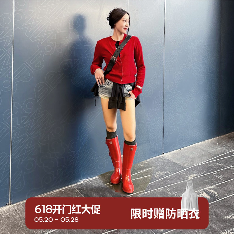 【微博专属】starbloom星花天然橡胶雨靴女露营户外雨鞋水鞋胶鞋