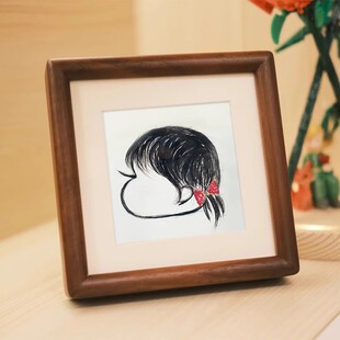 宝胎发宝纪念品diy自制胎毛画相框脐带胎毛乳牙收藏盒胎毛瓶摆件