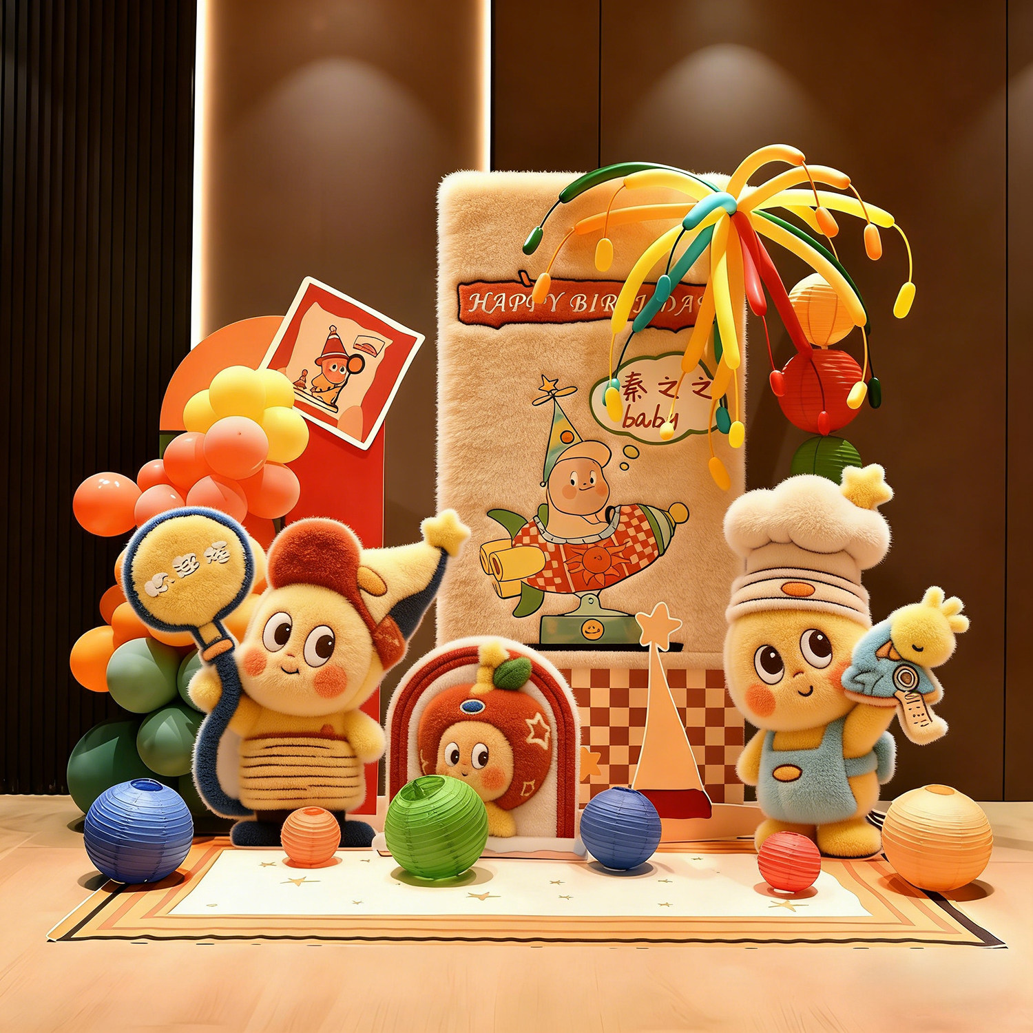 星星人周岁生日布置装饰一岁宝宝周岁礼抓周场景氛围感背景墙kt板,节庆用品/礼品,气球,淘宝优惠券,粉丝福利购,淘宝优惠卷