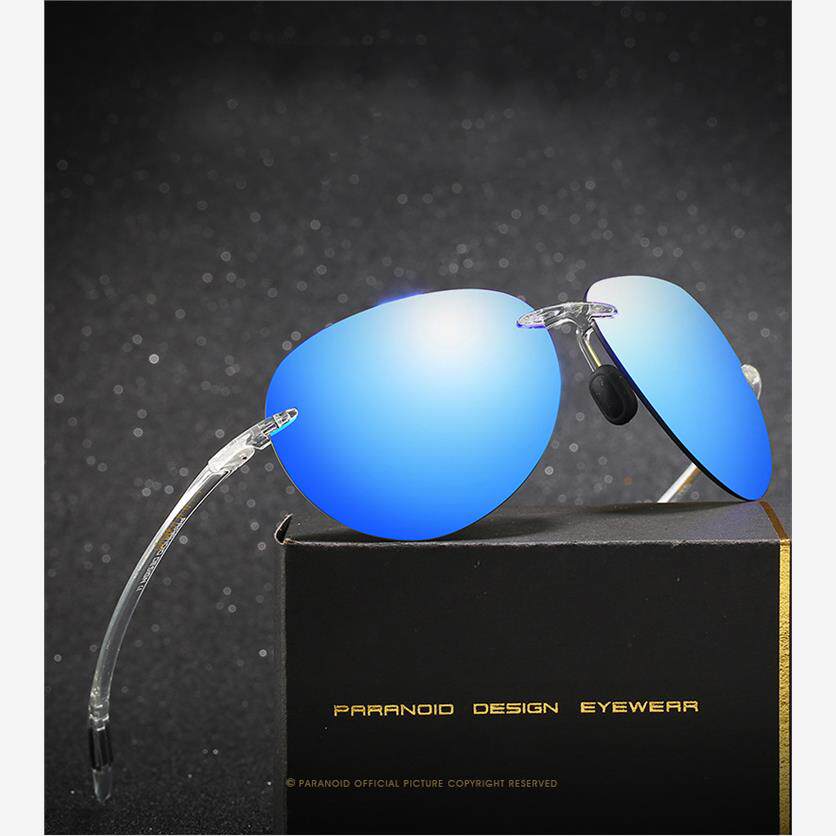 外贸欧美男女硅胶鼻托无框墨镜Sunglasses骑行运动太阳眼镜夜视镜