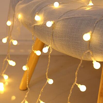 5M Cherry Balls LED Fairy String Lights Battery USB Christma
